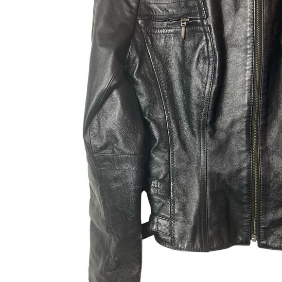 Next Leather Jacket Woman’s Size 14 - Picture 6 of 14